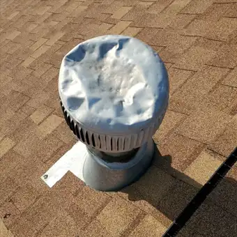hail damaged roof vent