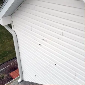 hail damaged siding
