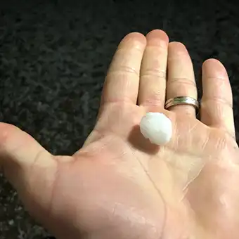 small sized hail